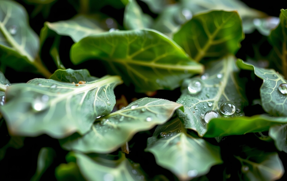 Frisches grünes Gemüse Makroaufnahme